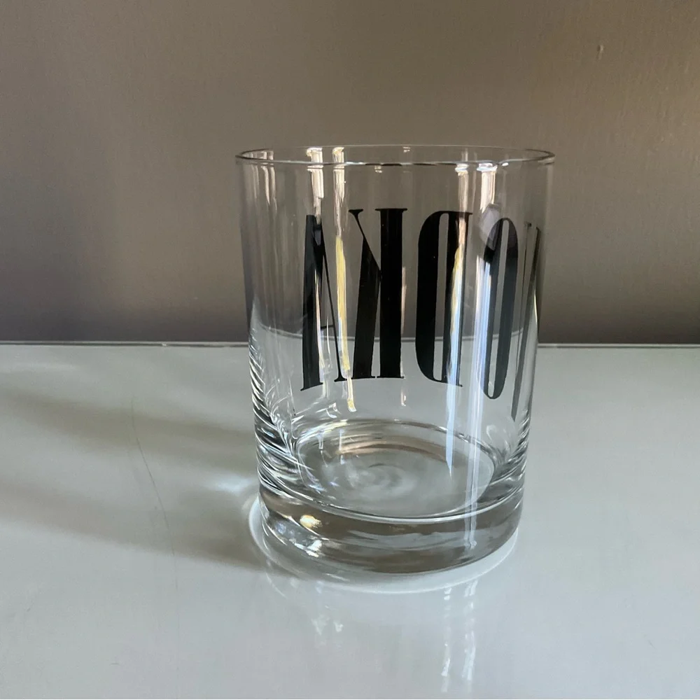 Vintage VODKA Graphic Rocks Glass